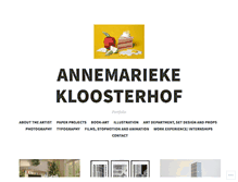 Tablet Screenshot of annemariekekloosterhof.com